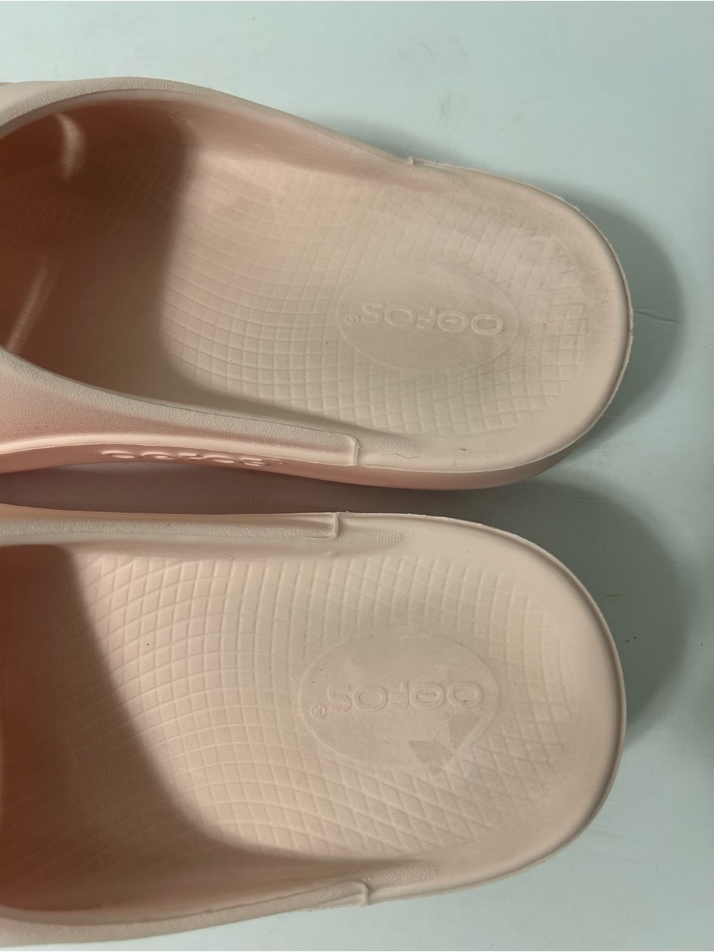 Oofos OOmega OOahh Slide Womens 9 Pink Stardust Platform Recovery Sandals Shoes - Picture 5 of 10